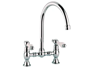 PRAGA - PRAGA CRYSTAL - F7537P - 2 hole countertop washbasin tap with adjustable spout by Rubinetteria Giulini - view 2